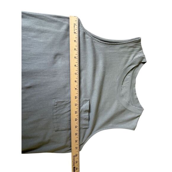 Everlane The Long Weekend Tank Midi Dress size M Green Lightweight Cotton - Picture 6 of 8